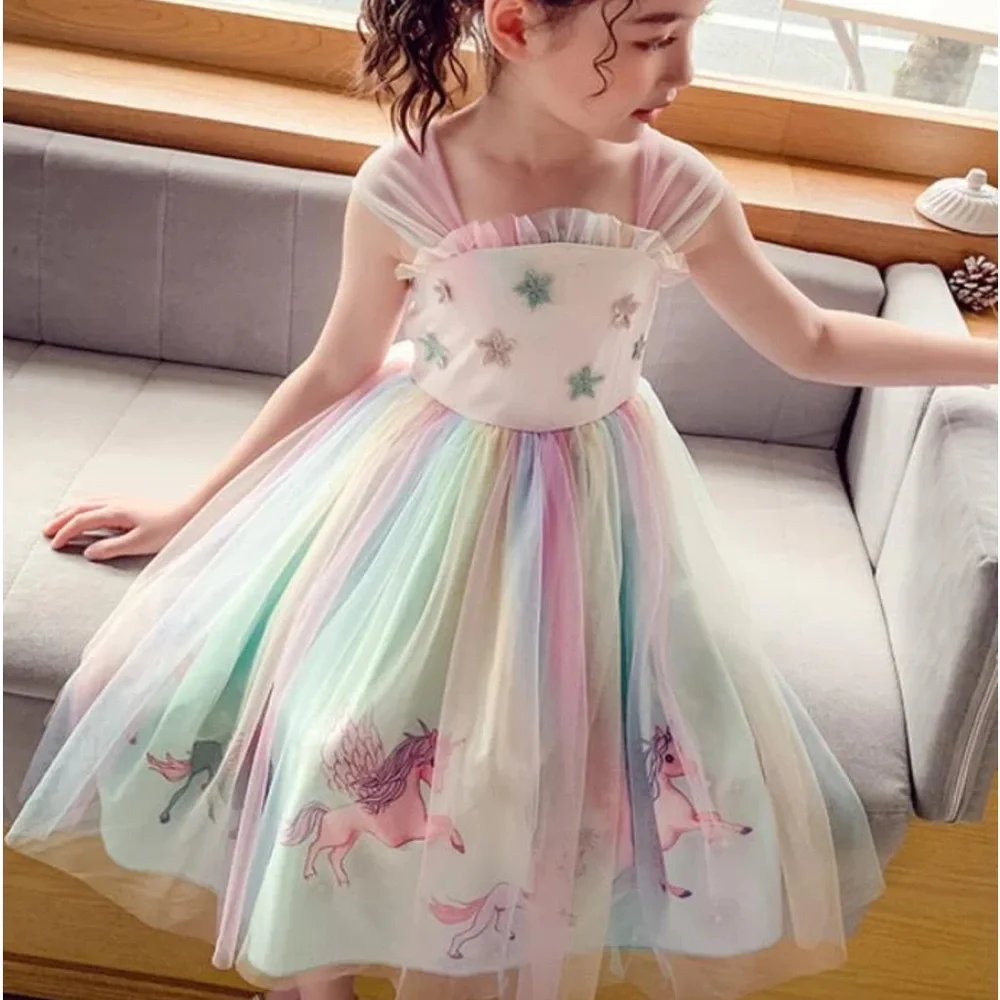 Unicorn Princess Vibes Tutu Dress - Picture 1 of 9